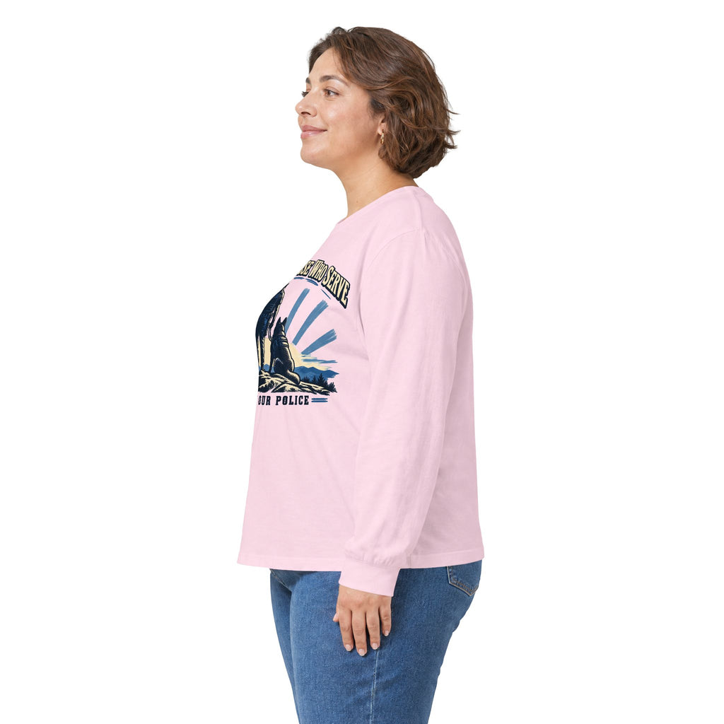 Stand With Those Who Serve Police K9 - Unisex Ultra Cotton Long Sleeve Tee