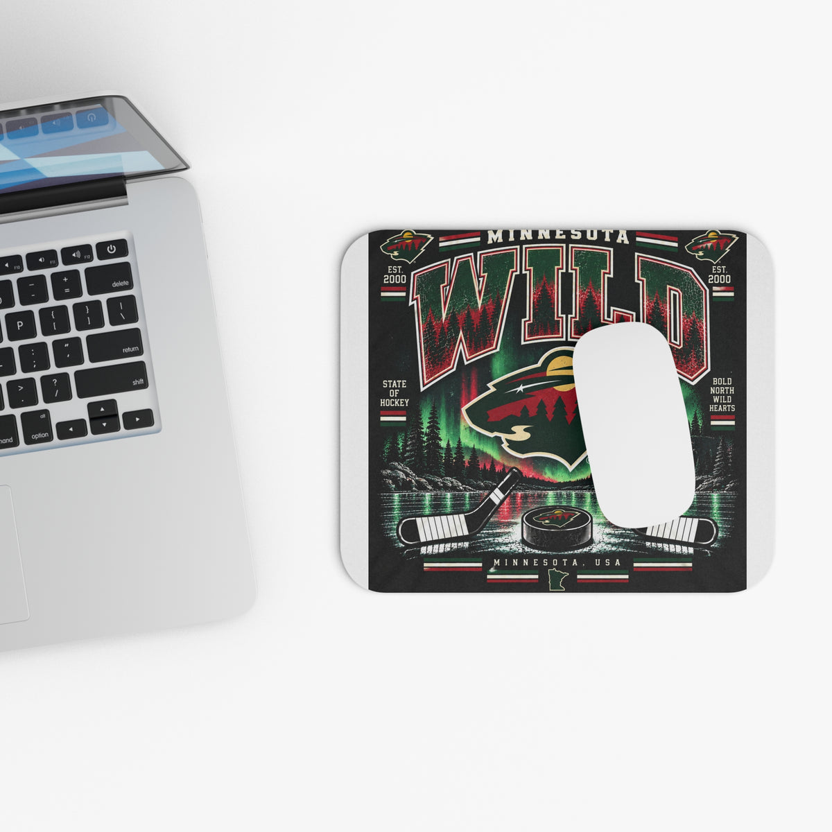 Wild North Hockey Tee - Mouse Pad