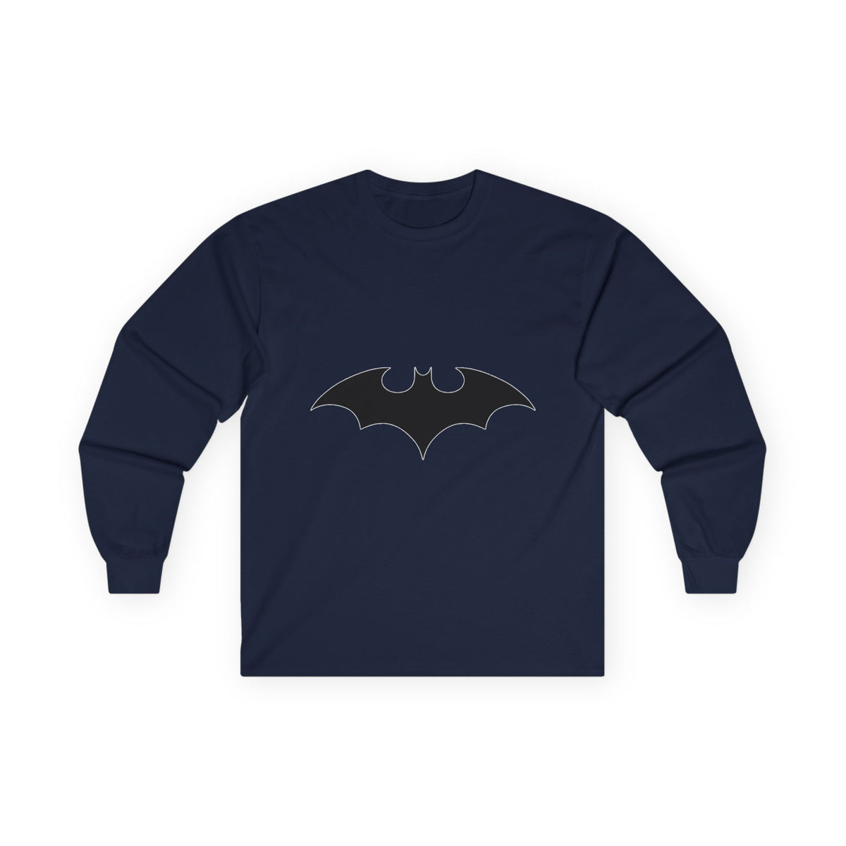 Midnight Bat Emblem - Unisex Ultra Cotton Long Sleeve Tee