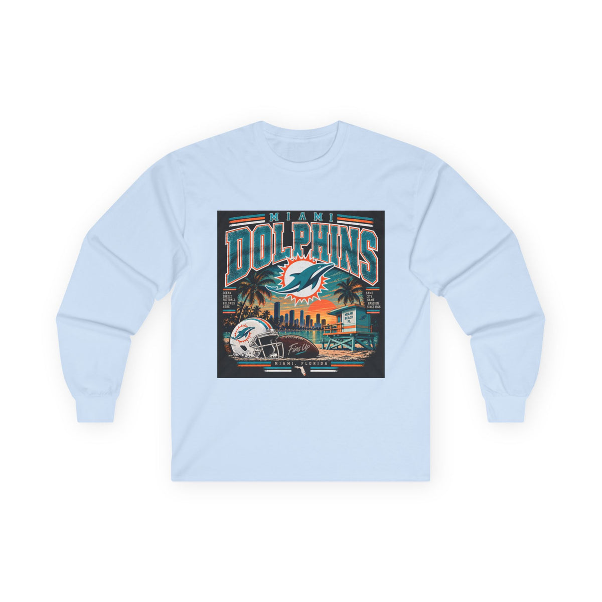Miami Dolphins Paradise - Unisex Ultra Cotton Long Sleeve Tee