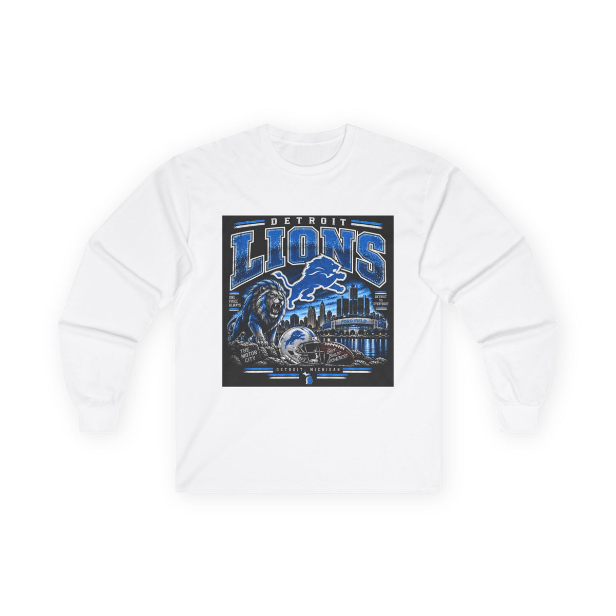Detroit Lions Grit - Unisex Ultra Cotton Long Sleeve Tee