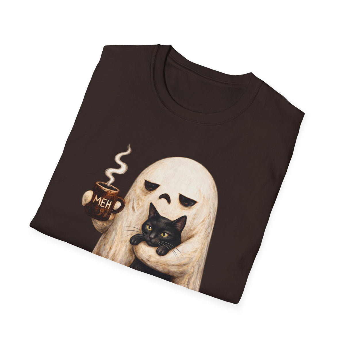 Meh Ghost and Black Cat - Classic Tee