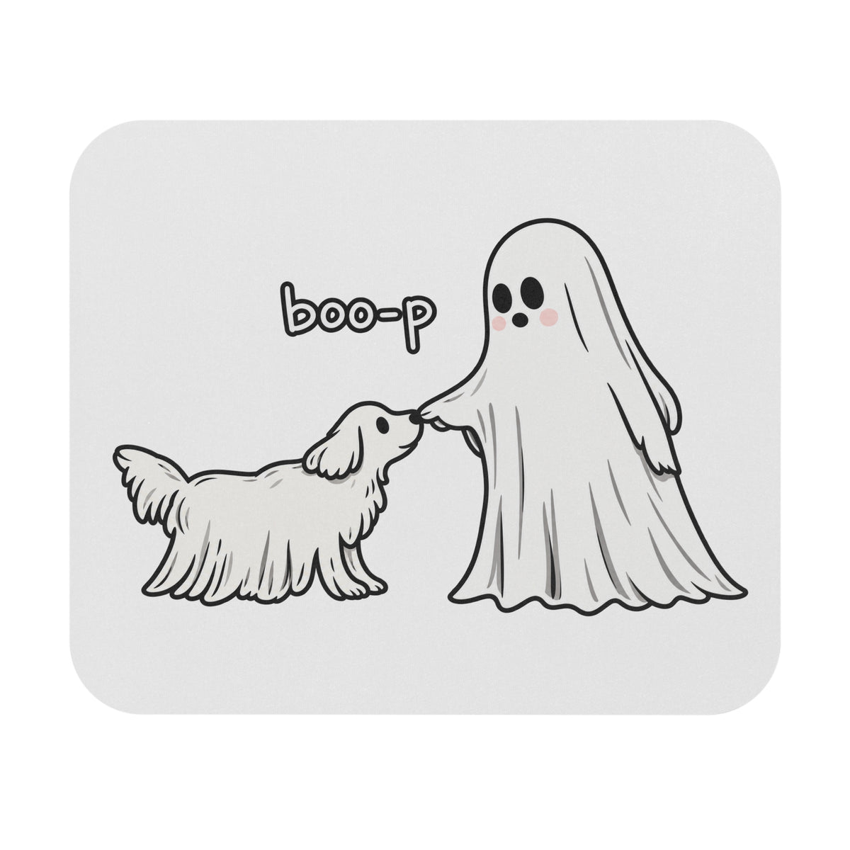 Boo-p Ghost and Dog - Mouse Pad