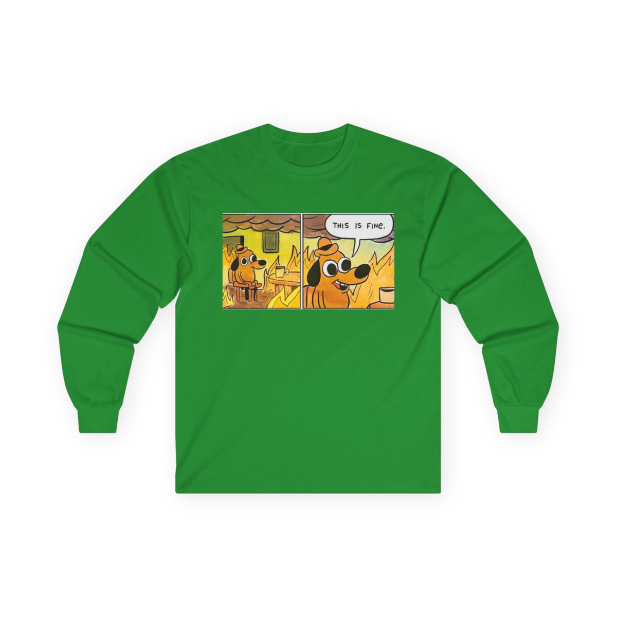 This Is Fine - Unisex Ultra Cotton Long Sleeve Tee