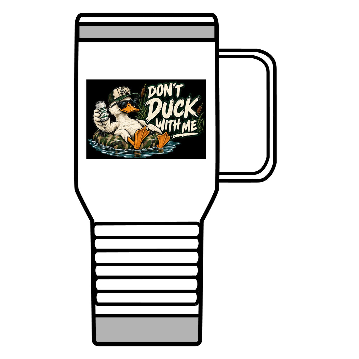 Duck With Me Camo - 20oz Insulated Mug