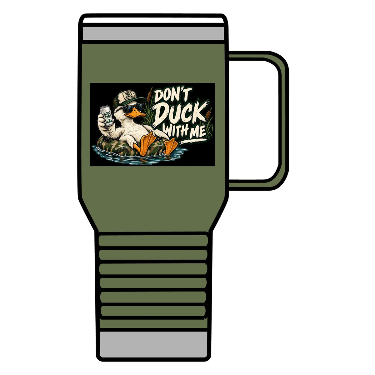 Duck With Me Camo - 20oz Insulated Mug