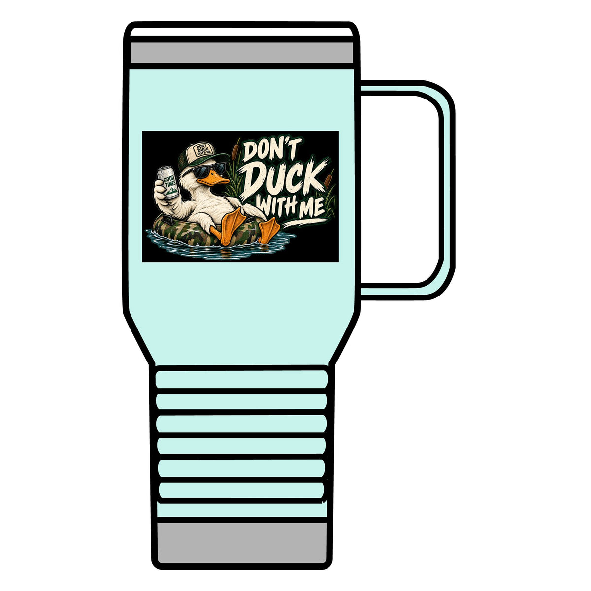 Duck With Me Camo - 20oz Insulated Mug