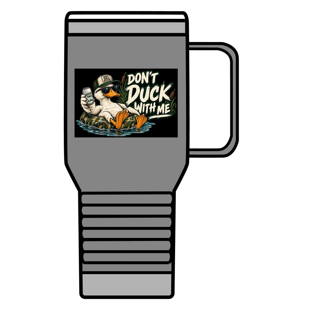 Duck With Me Camo - 20oz Insulated Mug