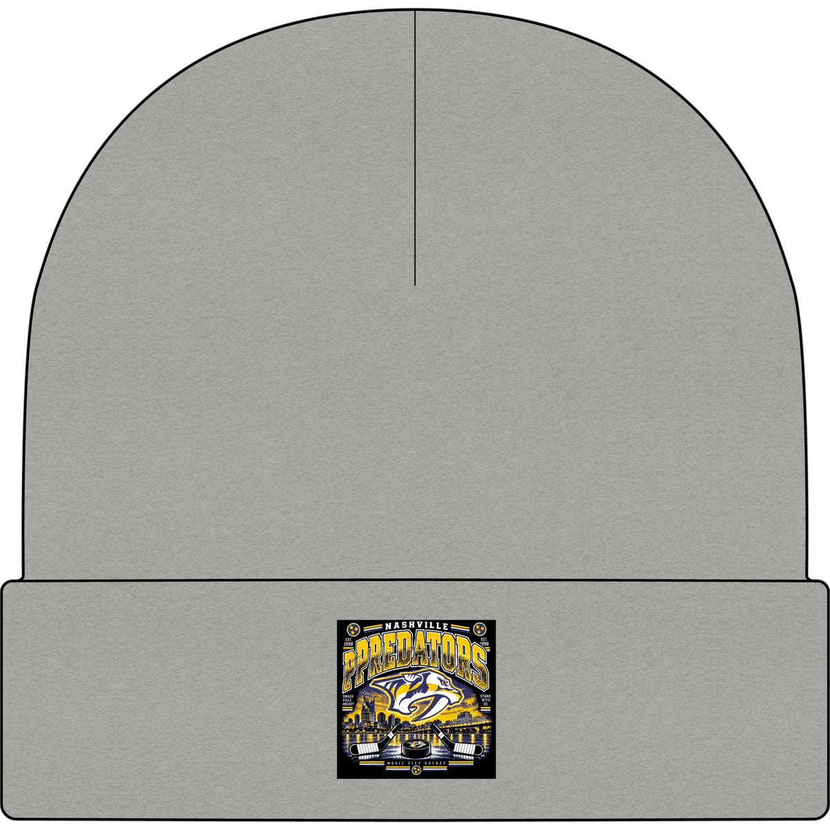 Nashville Predators Music City - AS Colour 1107 Cuff Beanie