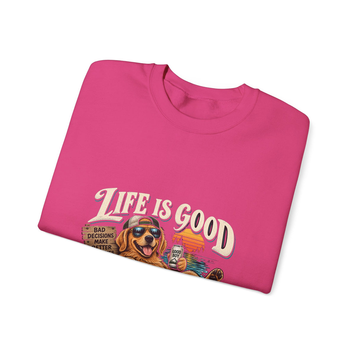 Life is Good Floatin' - Crewneck Sweatshirt