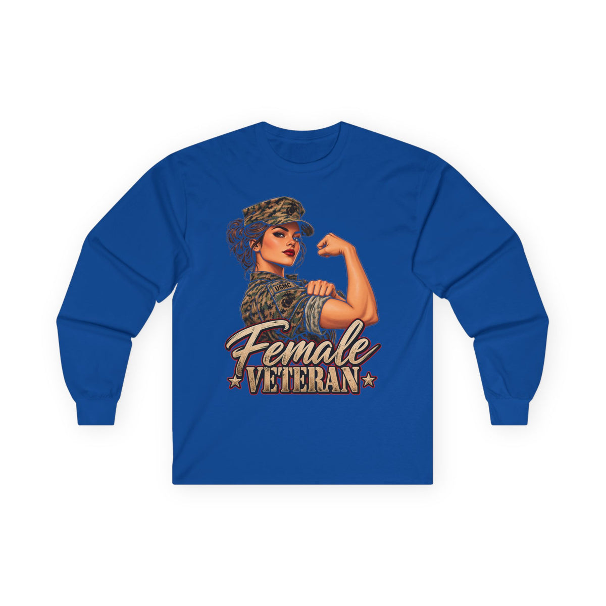 Female Veteran Pride - Unisex Ultra Cotton Long Sleeve Tee