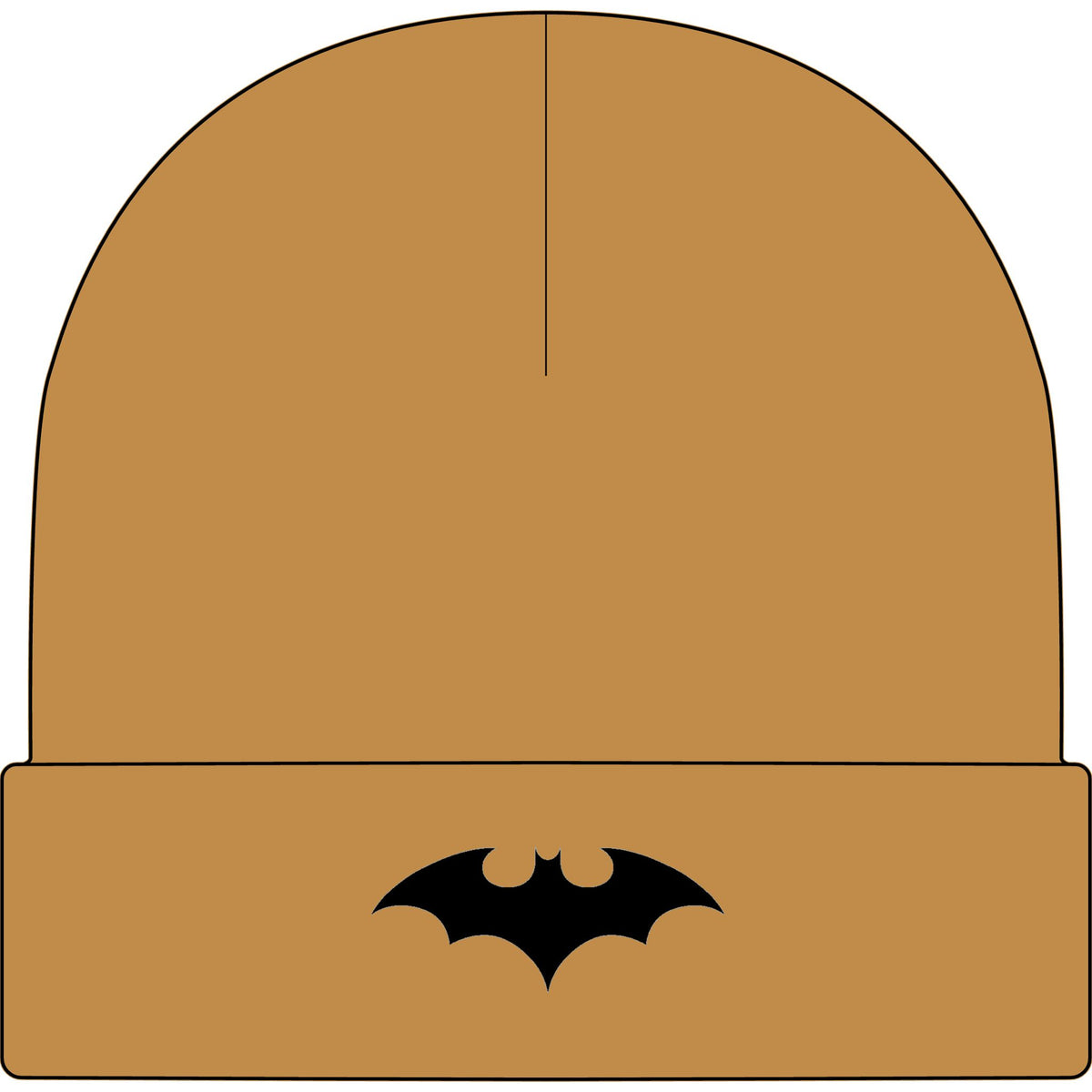 Midnight Bat Emblem - AS Colour 1107 Cuff Beanie