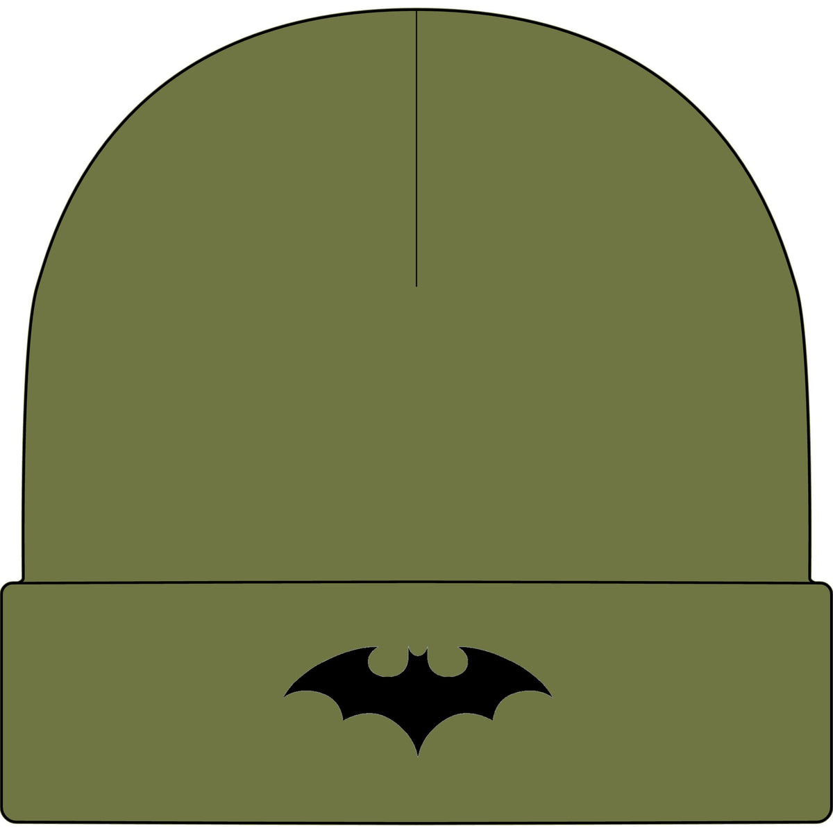 Midnight Bat Emblem - AS Colour 1107 Cuff Beanie
