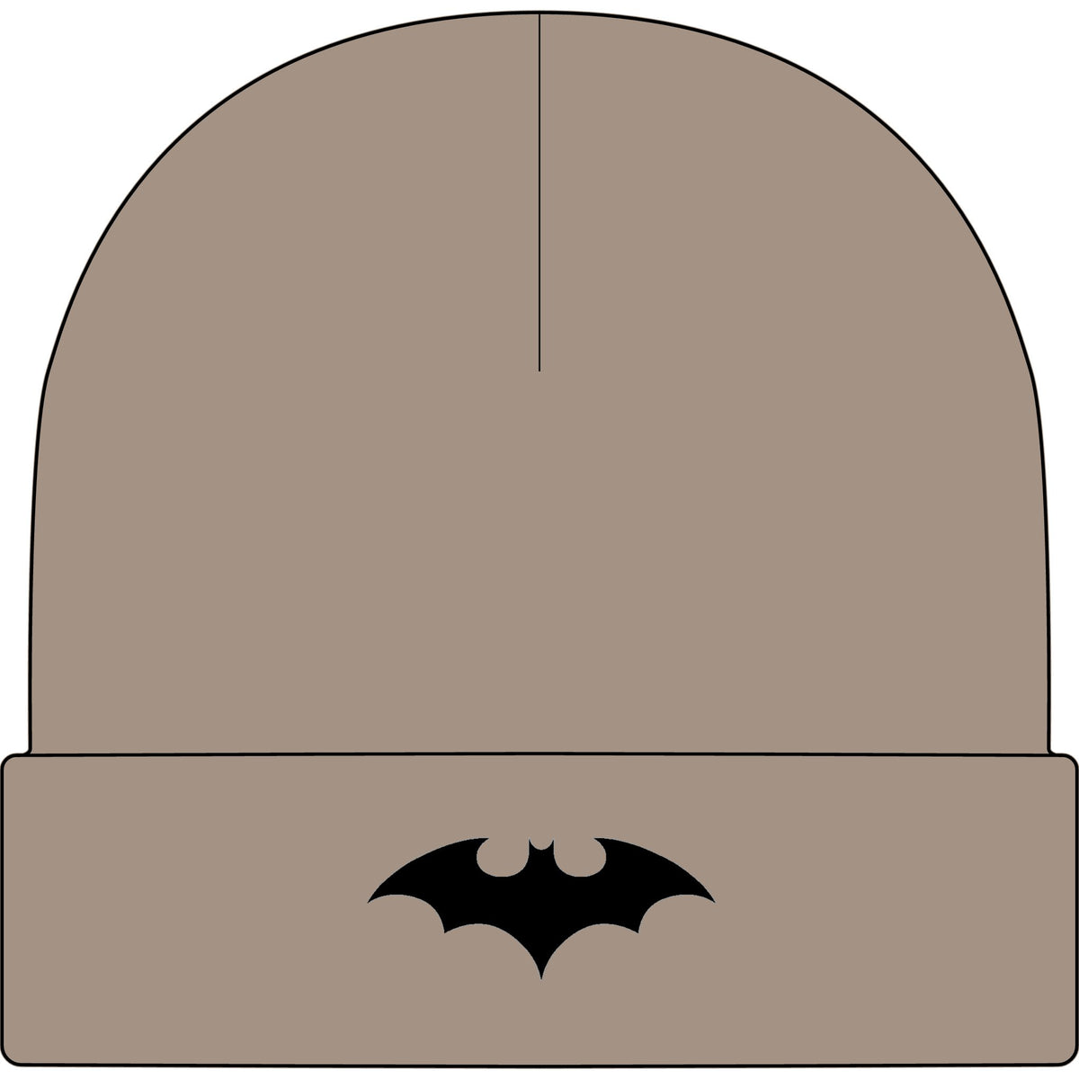Midnight Bat Emblem - AS Colour 1107 Cuff Beanie