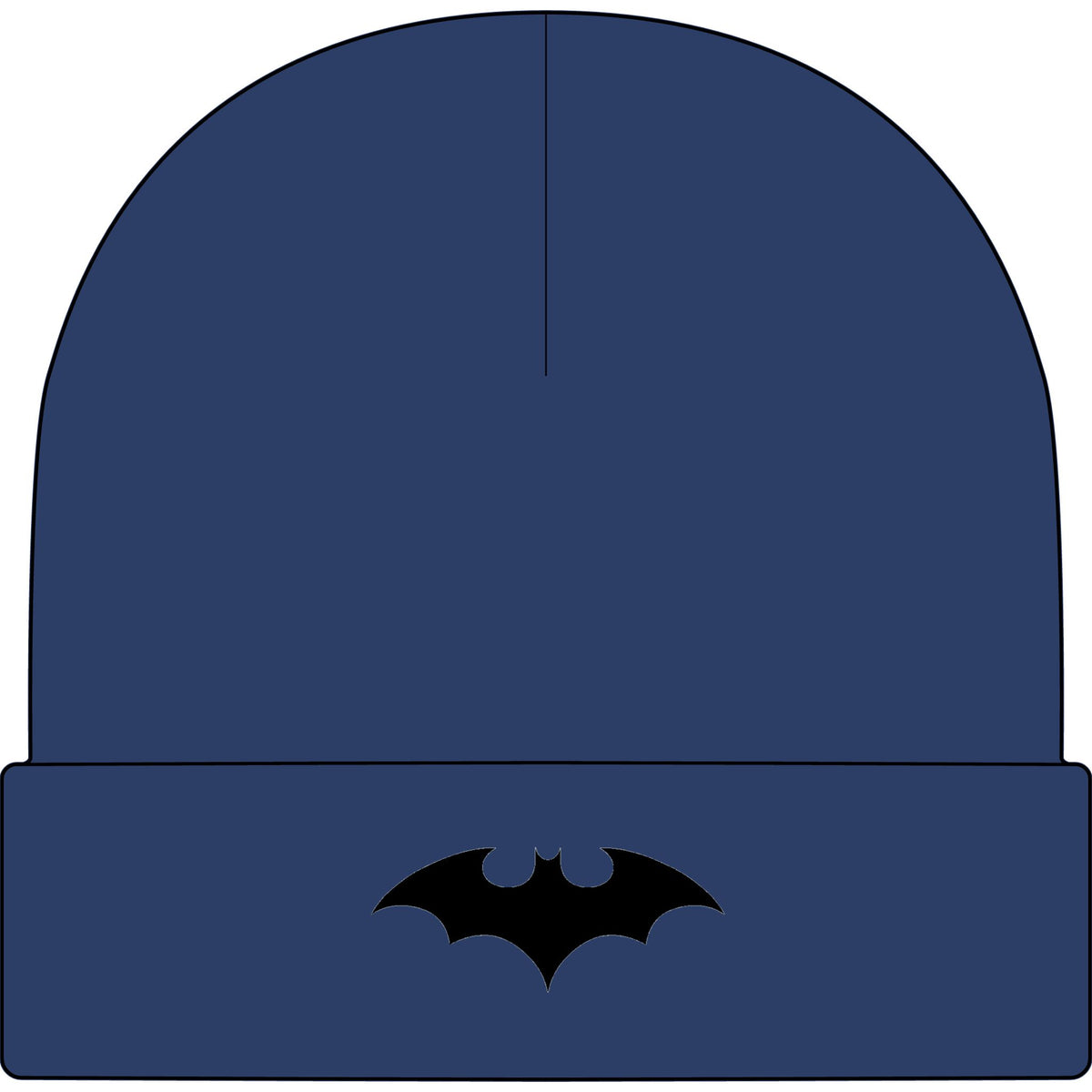 Midnight Bat Emblem - AS Colour 1107 Cuff Beanie