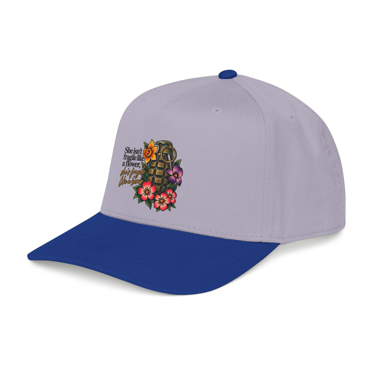 Fragile Like a Bomb - Floral Grenade - OTTO Baseball Hat