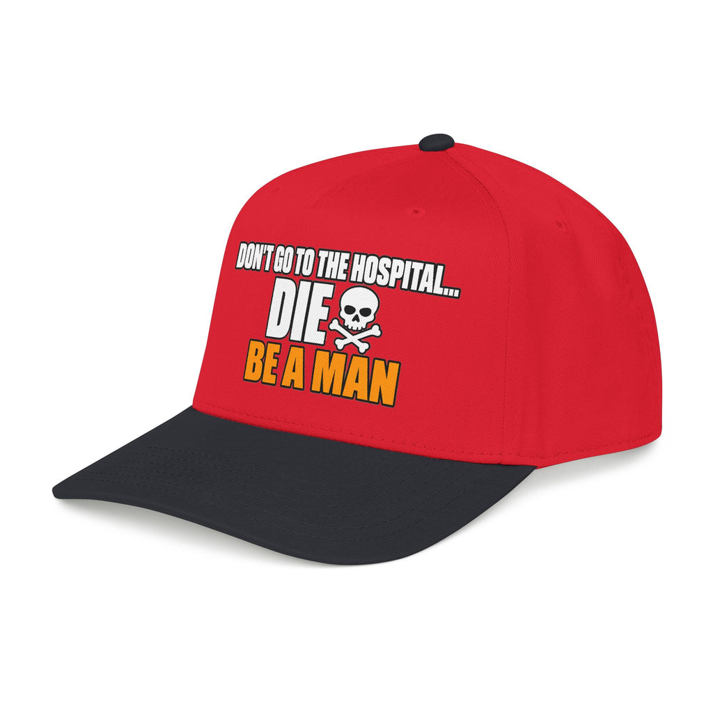 Dont Go to the Hospital - White Outlined - OTTO Baseball Hat