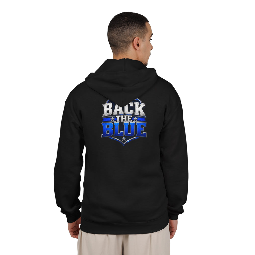 Back the Blue Shield - Full-Zip Hooded Sweatshirt