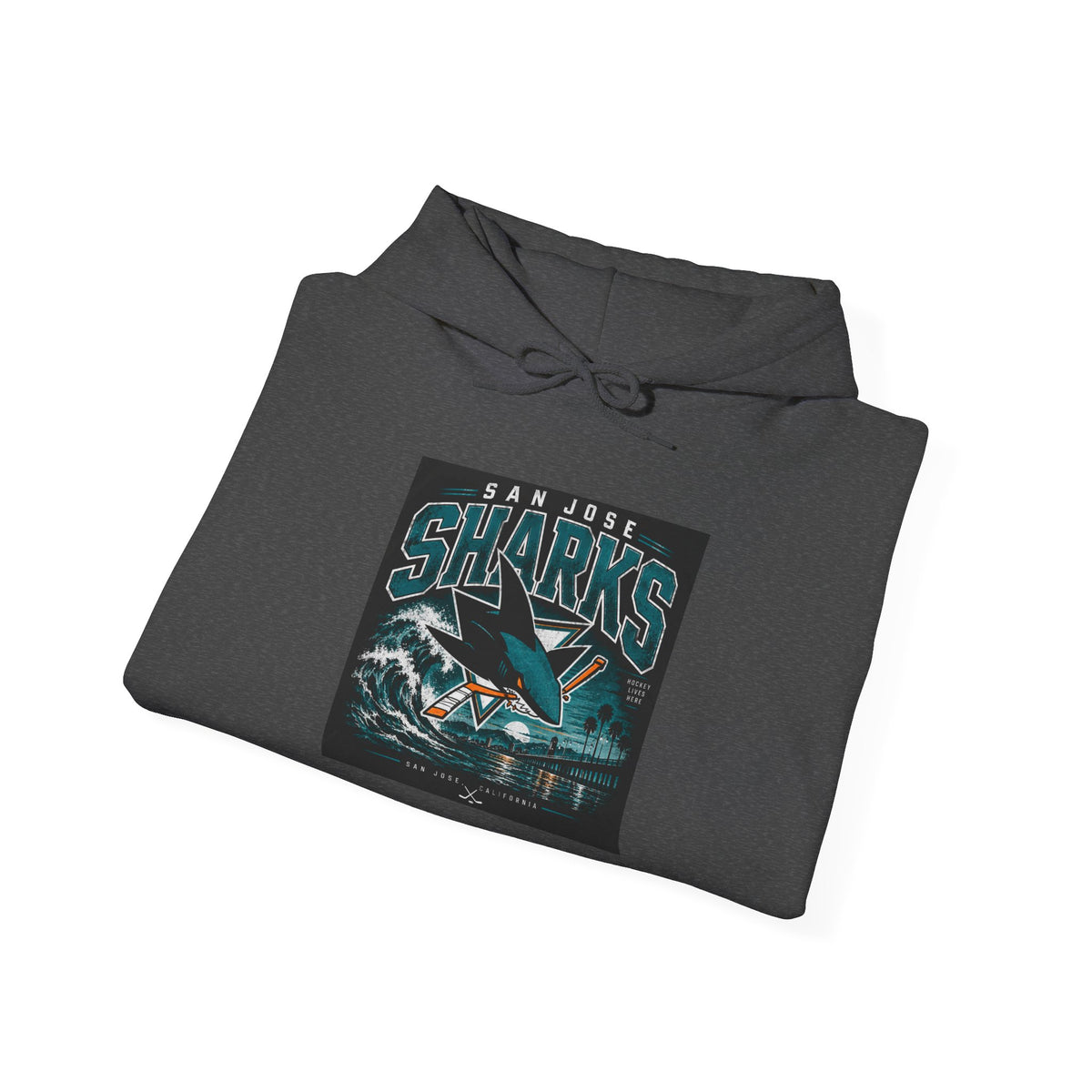 Sharks Wave Hockey Tee - Hoodie