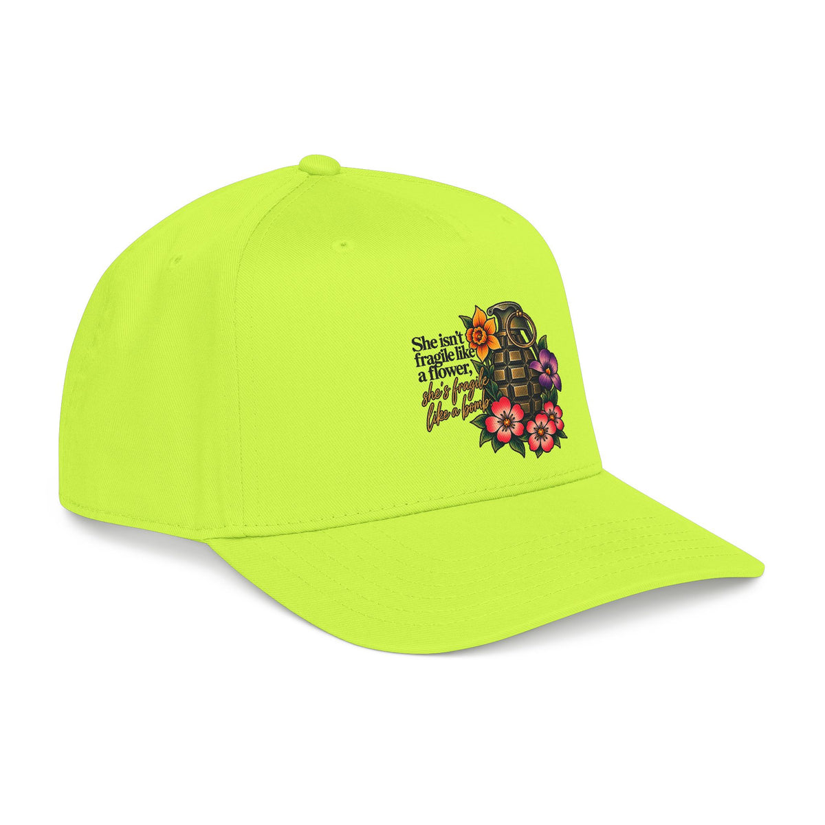 Fragile Like a Bomb - Floral Grenade - OTTO Baseball Hat