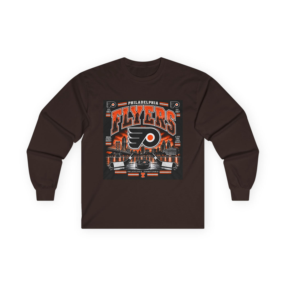 Philadelphia Flyers Urban Hockey - Unisex Ultra Cotton Long Sleeve Tee