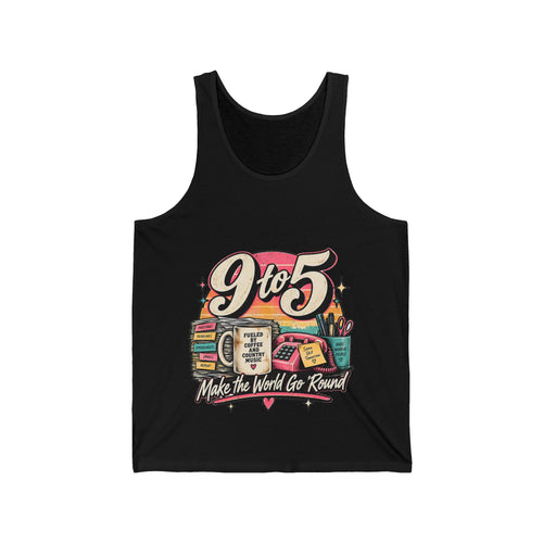 9to5 Make the World Go Round - Athletic Tank