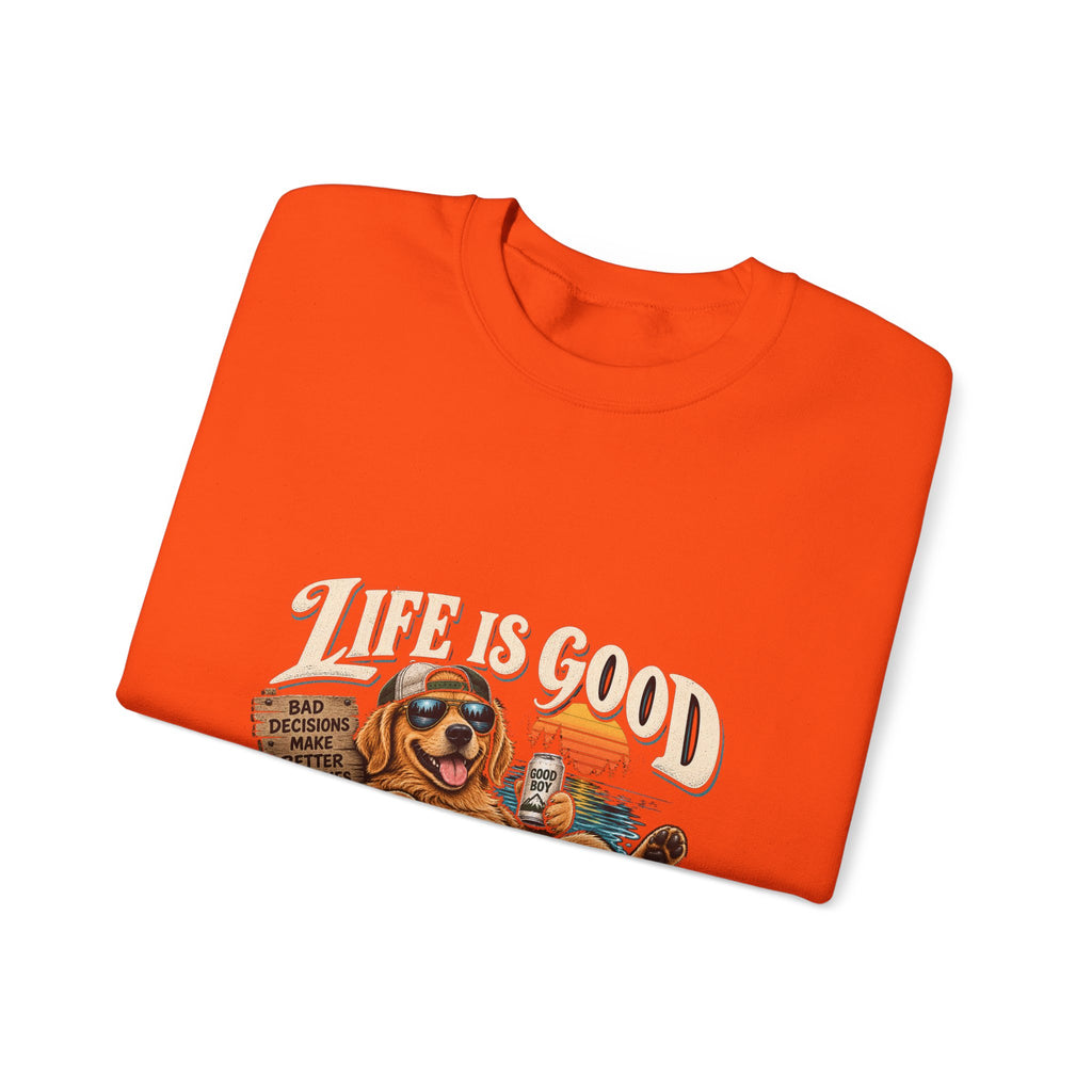 Life is Good Floatin' - Crewneck Sweatshirt