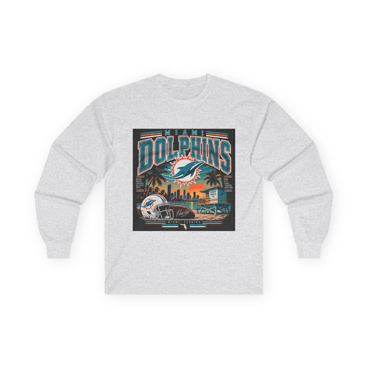 Miami Dolphins Paradise - Unisex Ultra Cotton Long Sleeve Tee