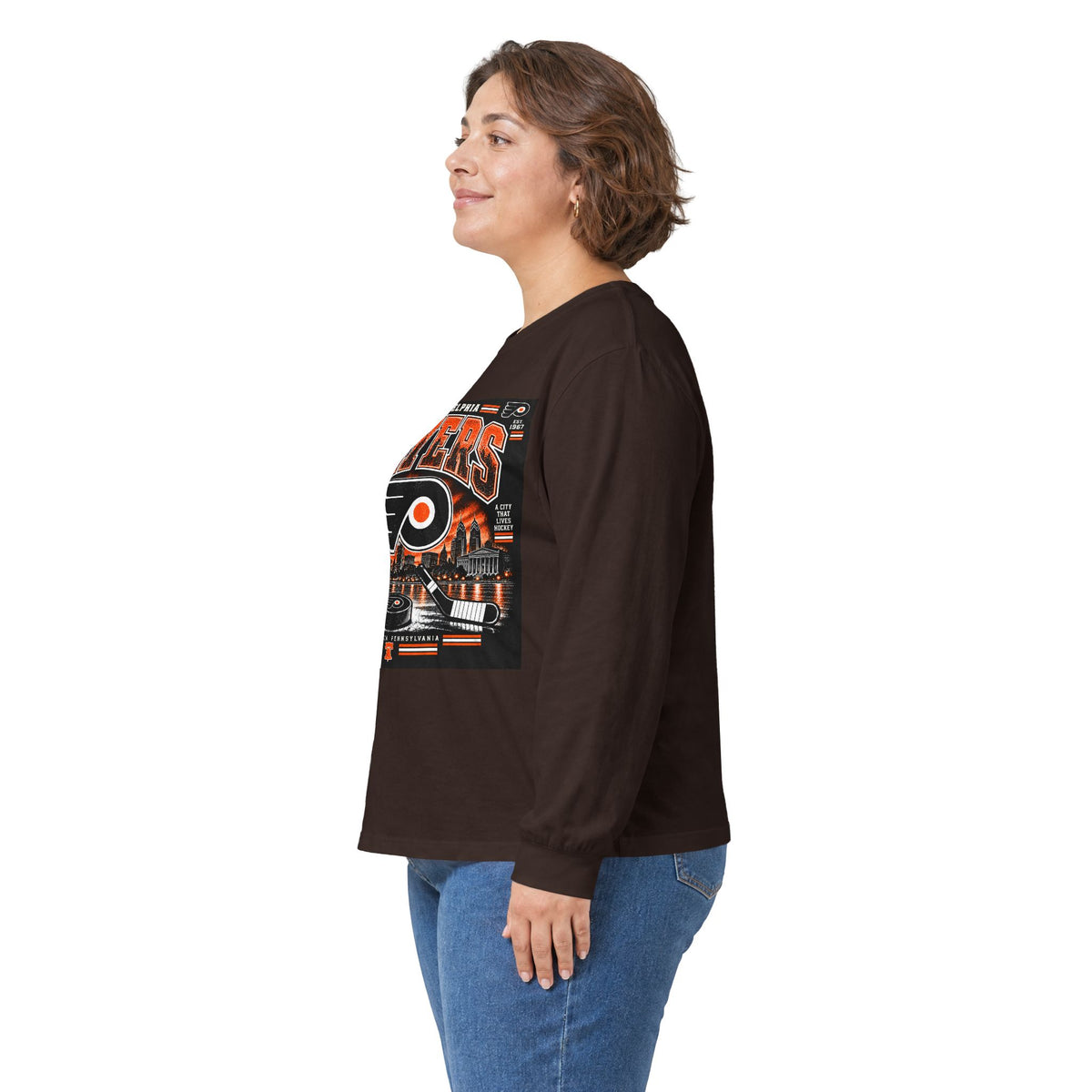 Philadelphia Flyers Urban Hockey - Unisex Ultra Cotton Long Sleeve Tee