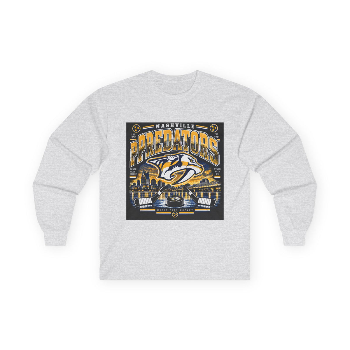 Nashville Predators Music City - Unisex Ultra Cotton Long Sleeve Tee