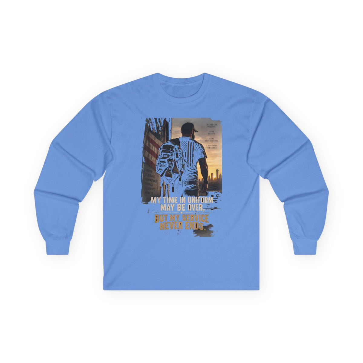 Service Never Ends - Unisex Ultra Cotton Long Sleeve Tee