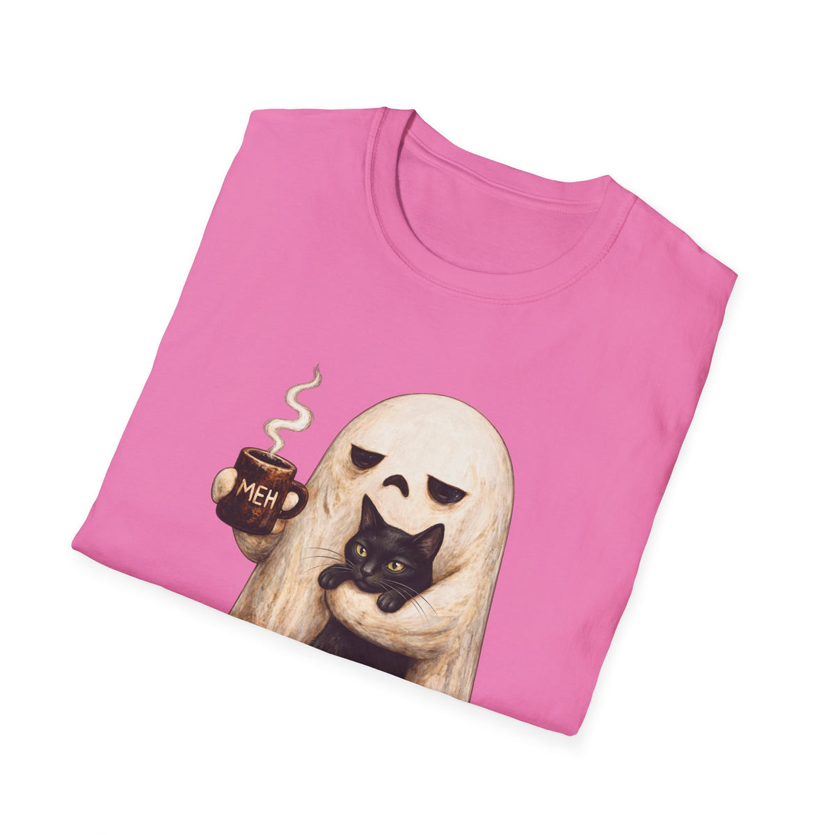 Meh Ghost and Black Cat - Classic Tee