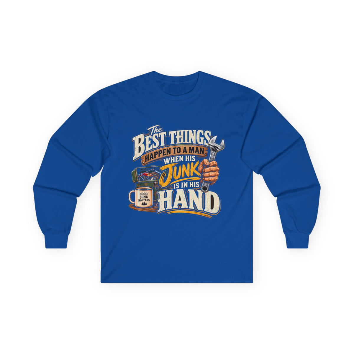 Best Things Happen in a Man's Hand - Unisex Ultra Cotton Long Sleeve Tee
