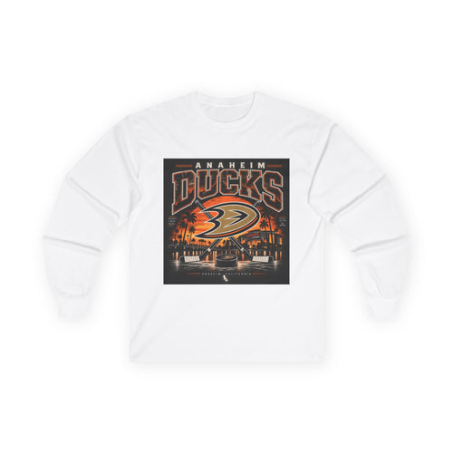 Anaheim Ducks Hockey Nights - Unisex Ultra Cotton Long Sleeve Tee