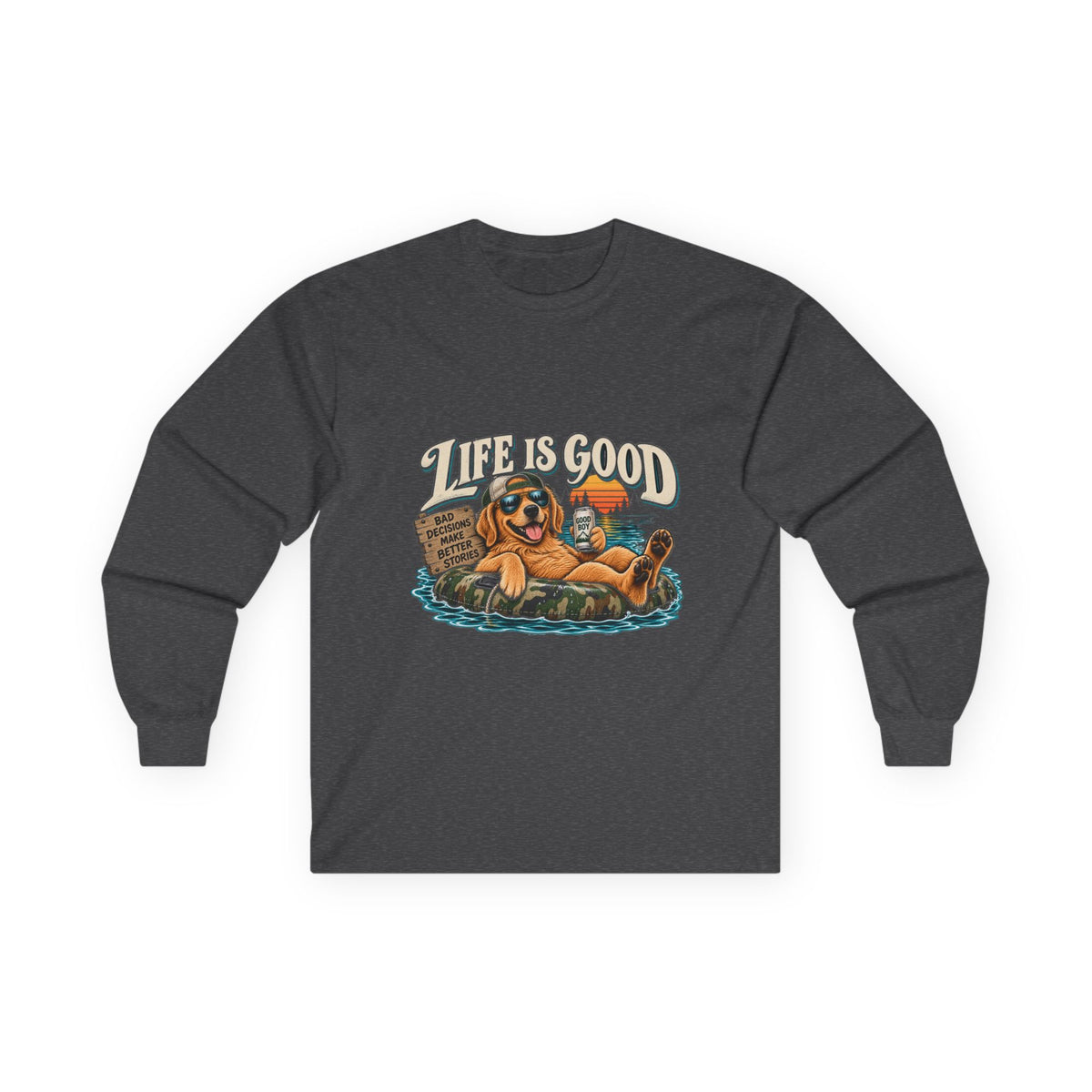 Life is Good Floatin' - Unisex Ultra Cotton Long Sleeve Tee