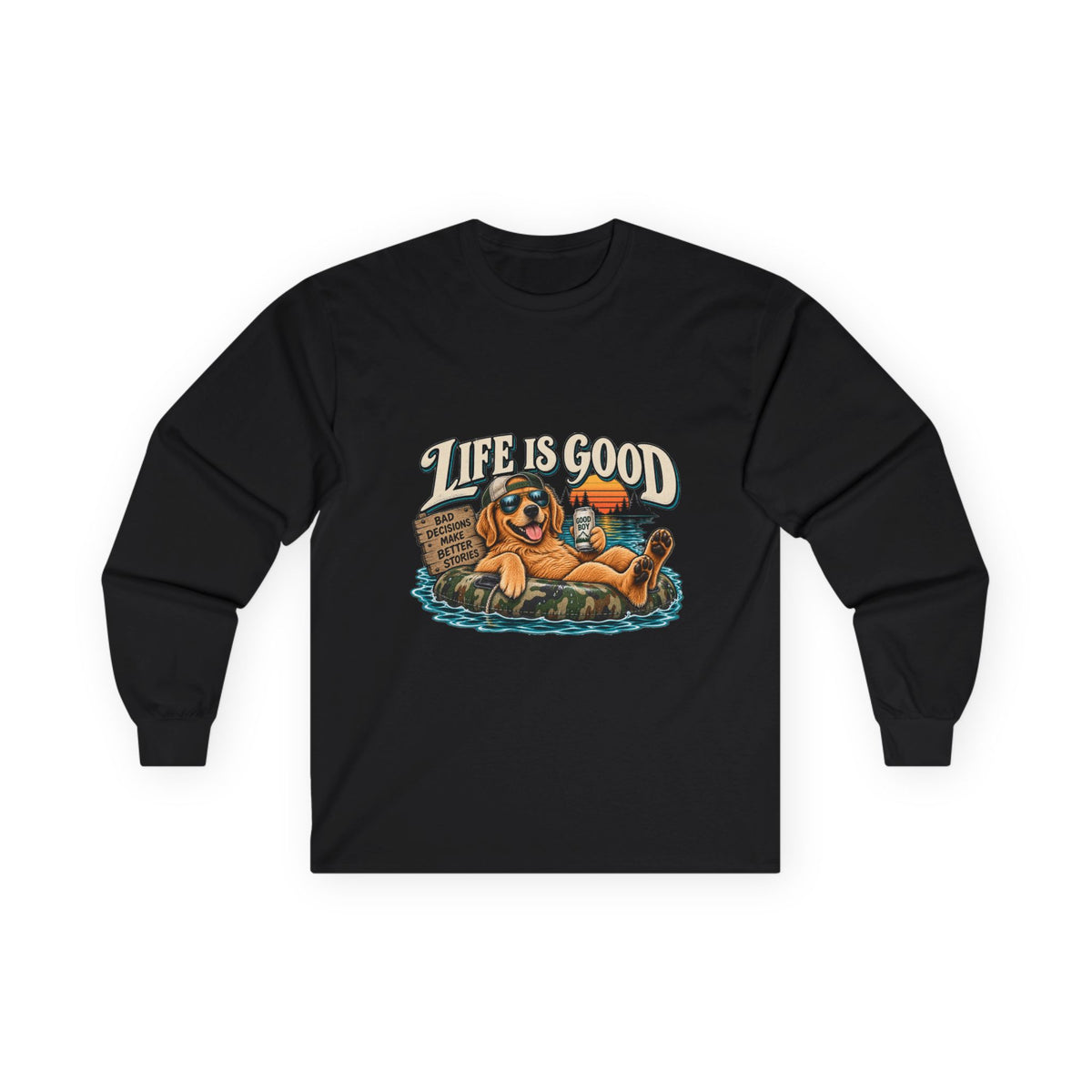 Life is Good Floatin' - Unisex Ultra Cotton Long Sleeve Tee