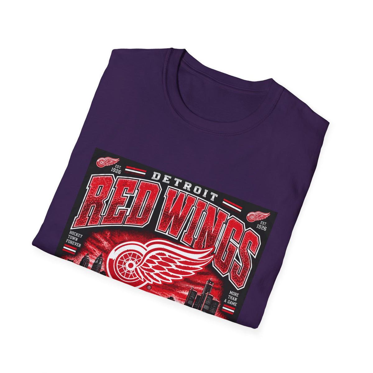 Detroit Red Wings Hockey Skyline - Classic Tee