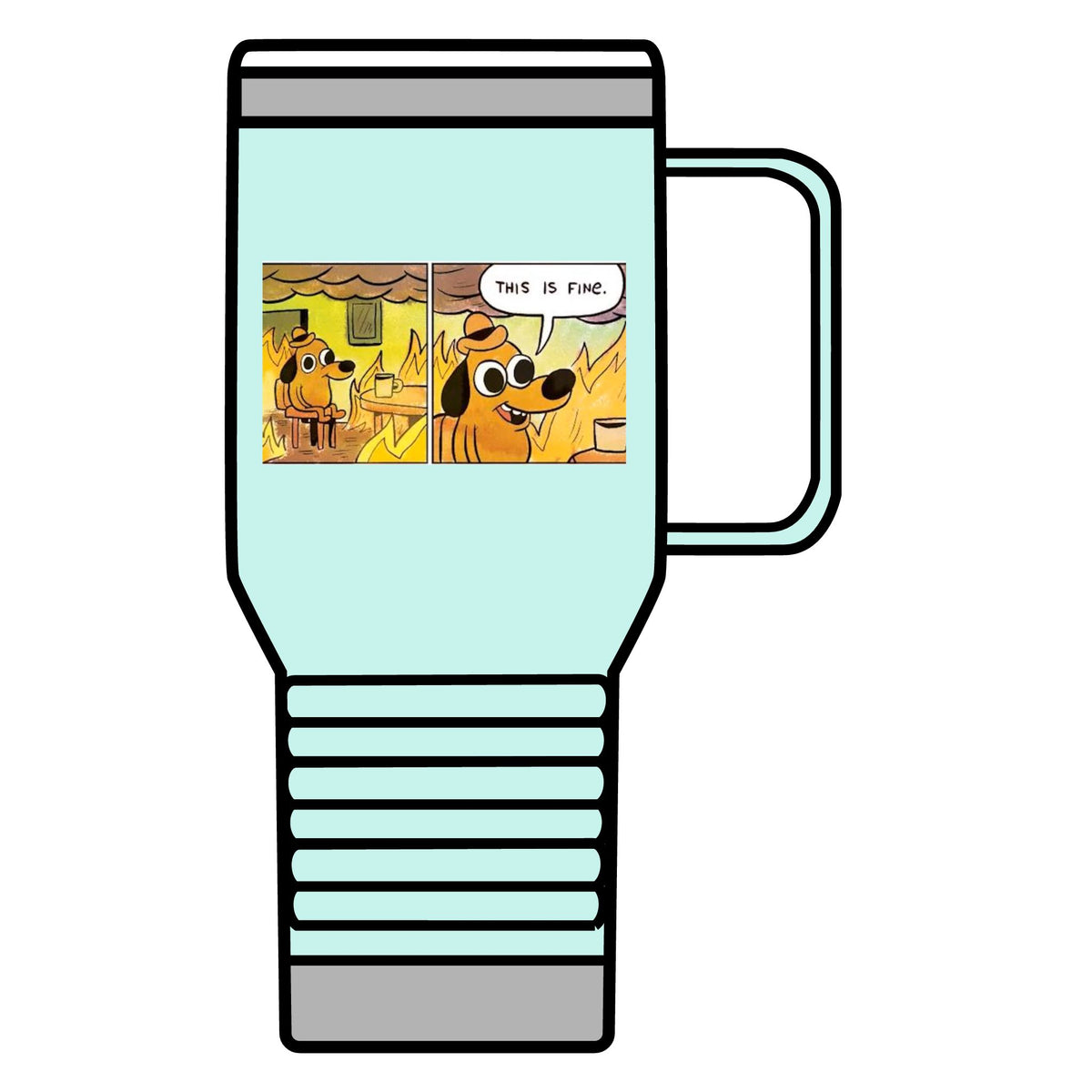 This Is Fine - 20oz Insulated Mug