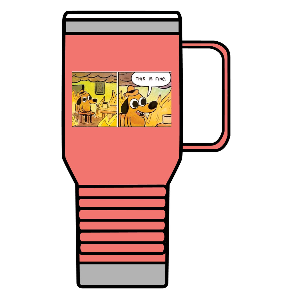 This Is Fine - 20oz Insulated Mug