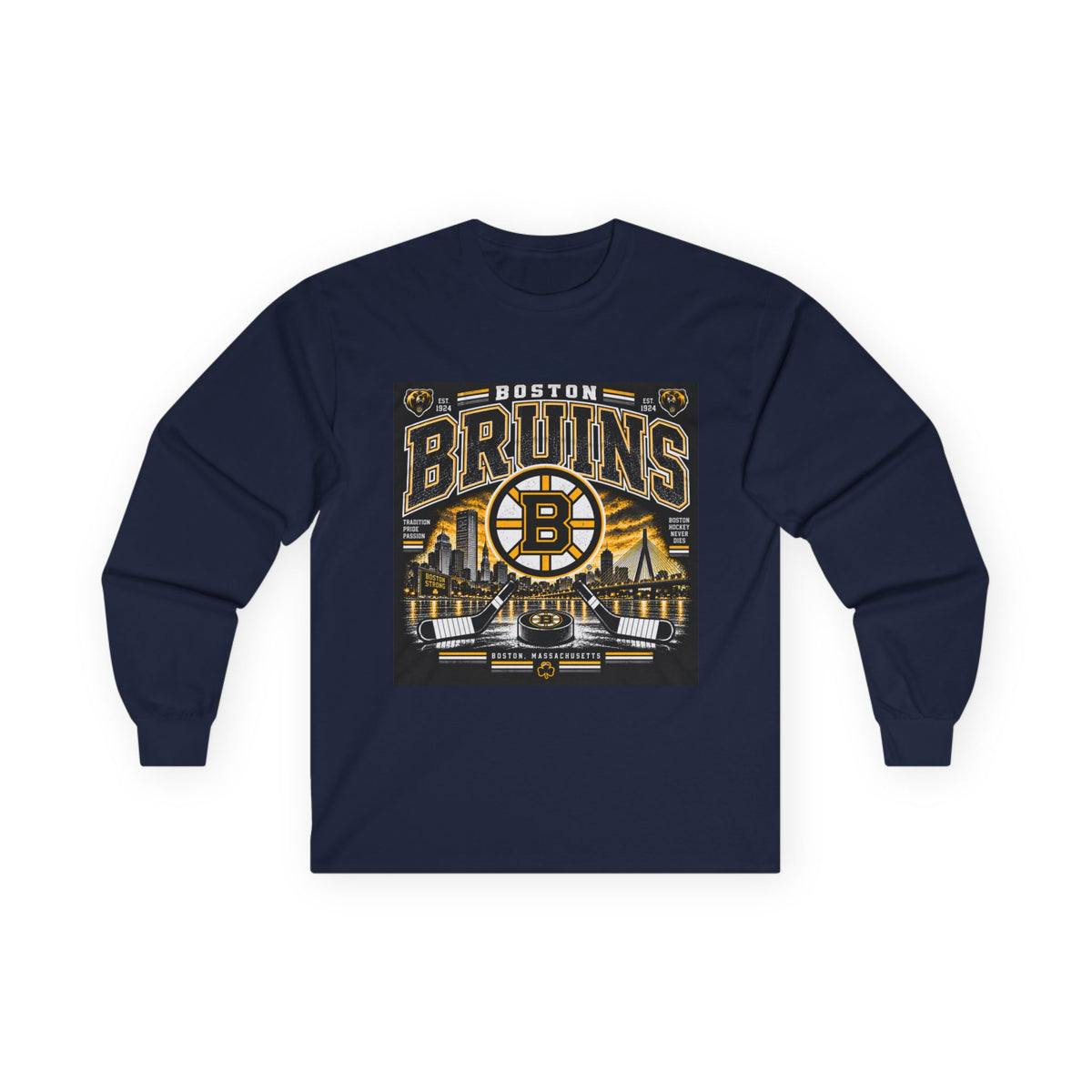 Boston Bruins Heritage - Unisex Ultra Cotton Long Sleeve Tee