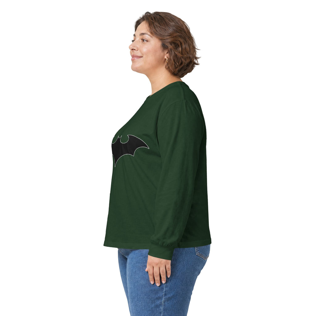 Midnight Bat Emblem - Unisex Ultra Cotton Long Sleeve Tee