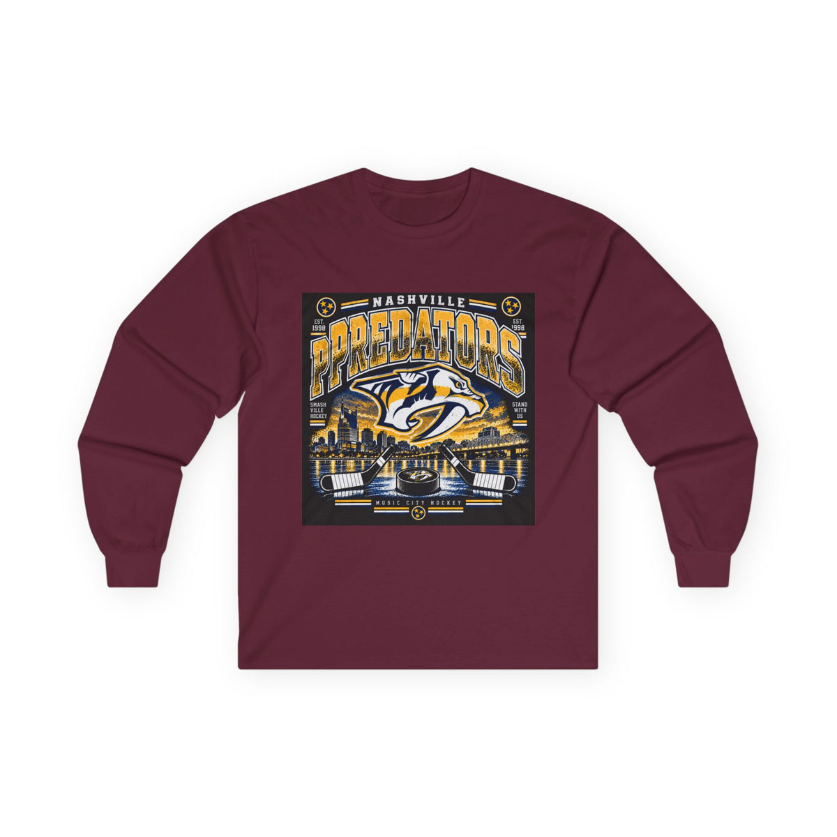 Nashville Predators Music City - Unisex Ultra Cotton Long Sleeve Tee