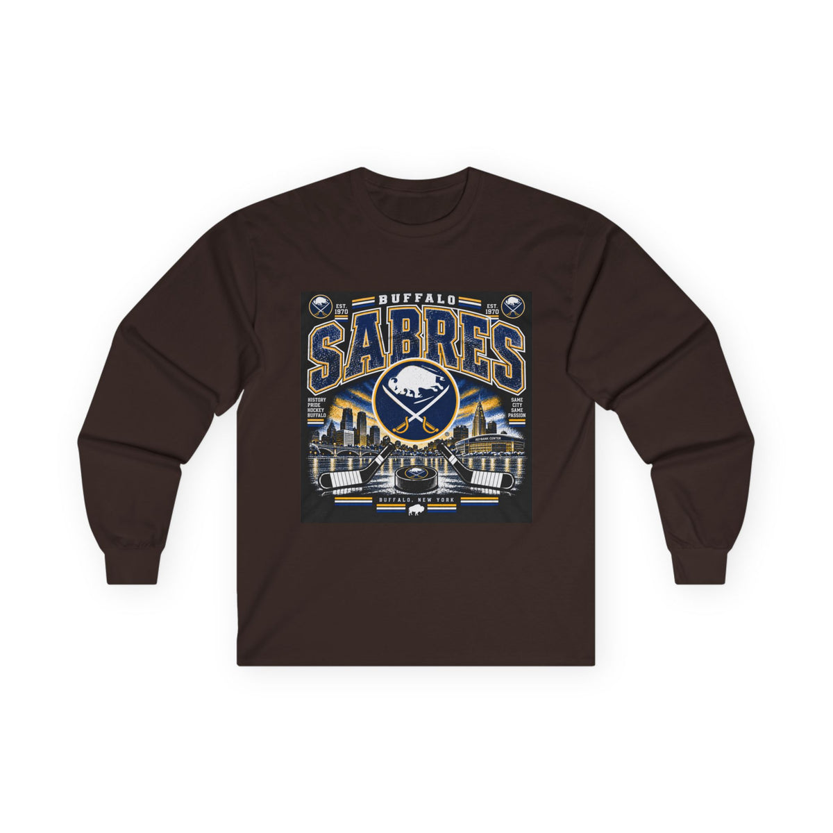 Buffalo Sabres Heritage Shield - Unisex Ultra Cotton Long Sleeve Tee
