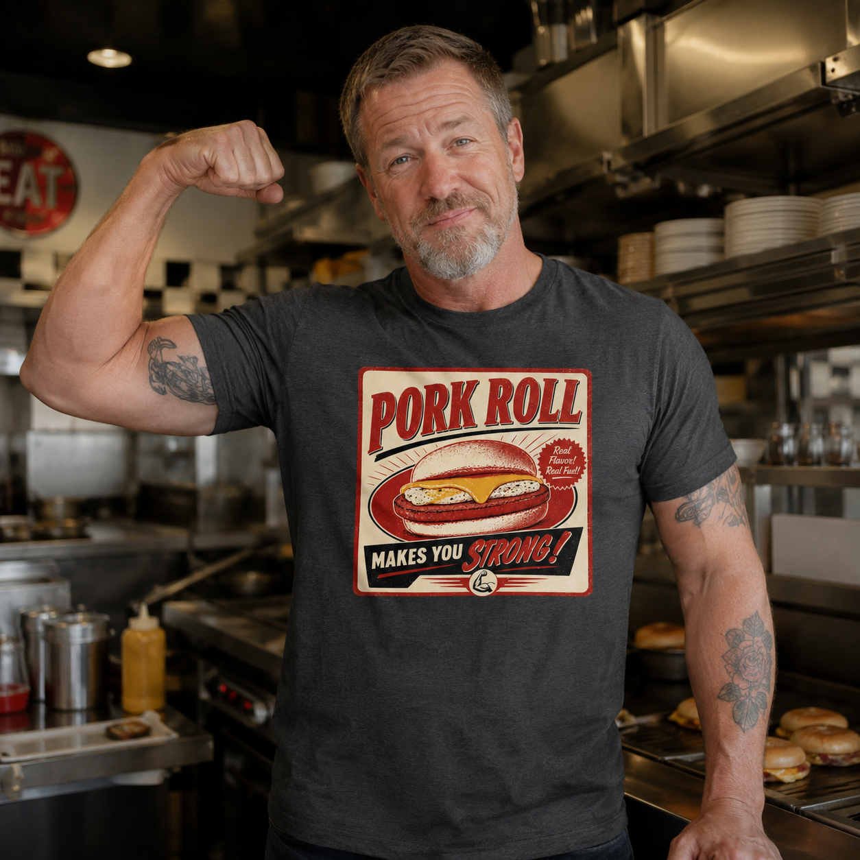 Pork Roll Makes You Strong T-Shirt