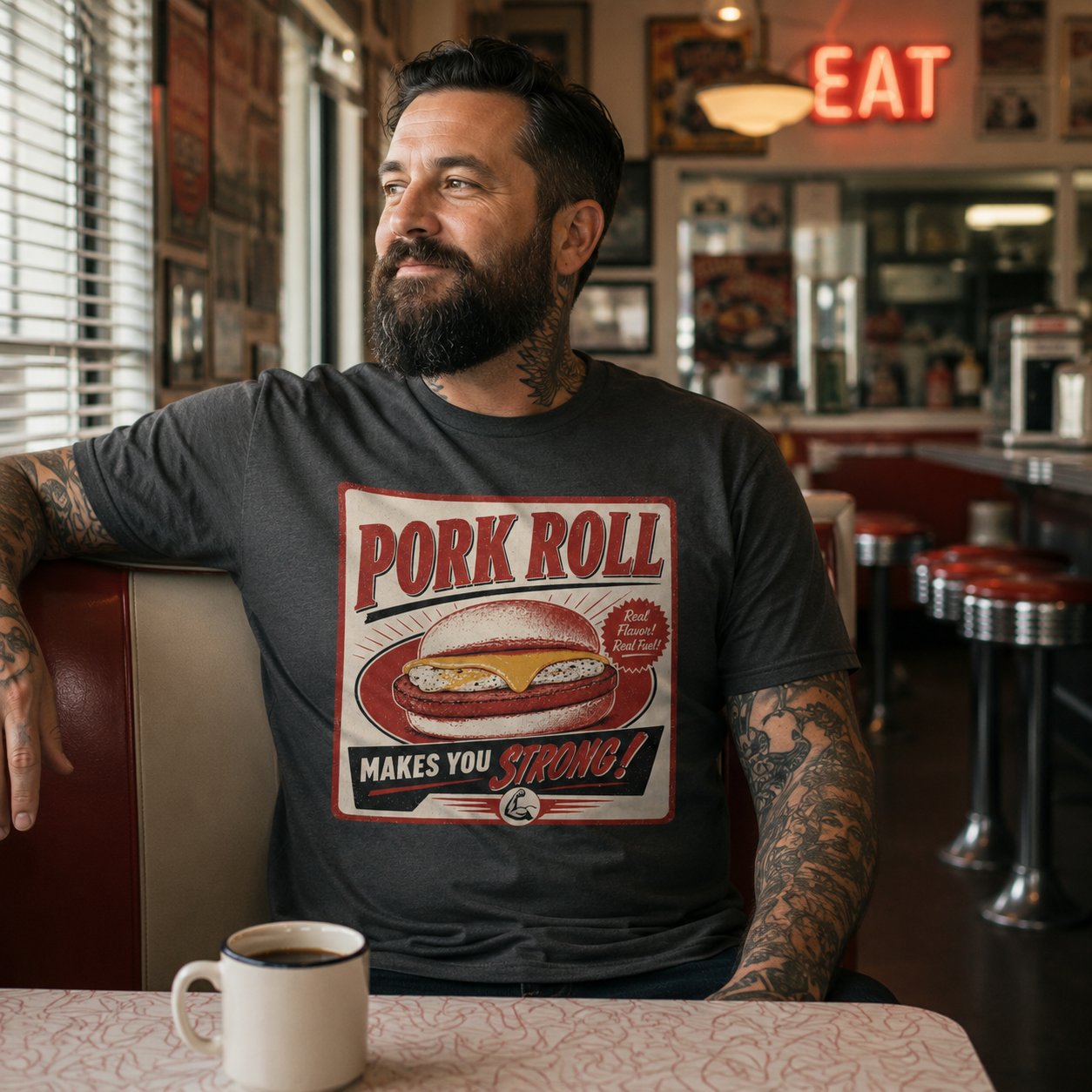 Pork Roll Makes You Strong T-Shirt