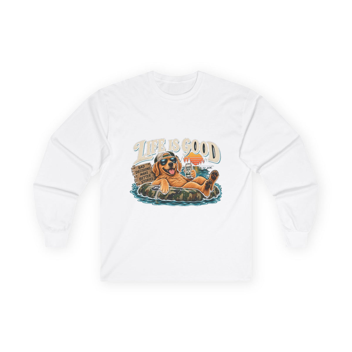 Life is Good Floatin' - Unisex Ultra Cotton Long Sleeve Tee