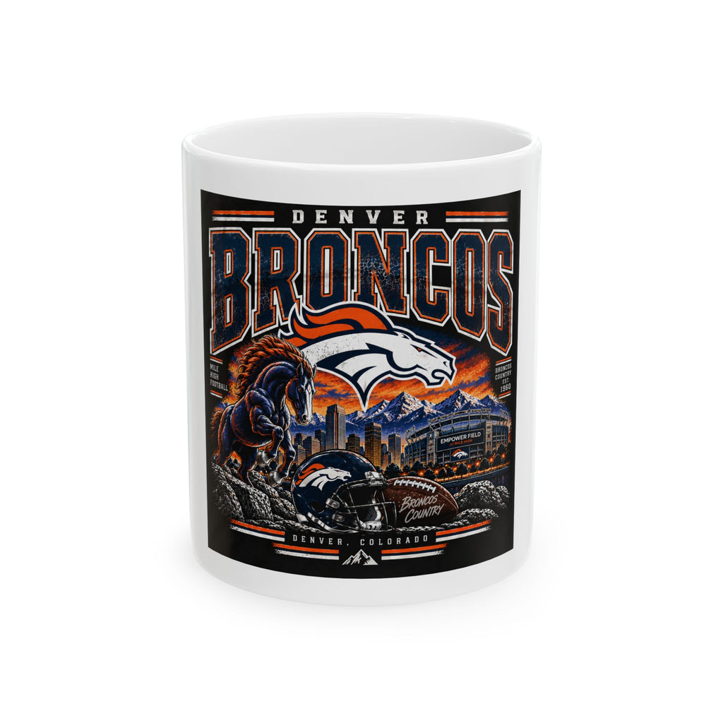 Denver Broncos Mile High Pride - Ceramic Mug 11oz and 15oz
