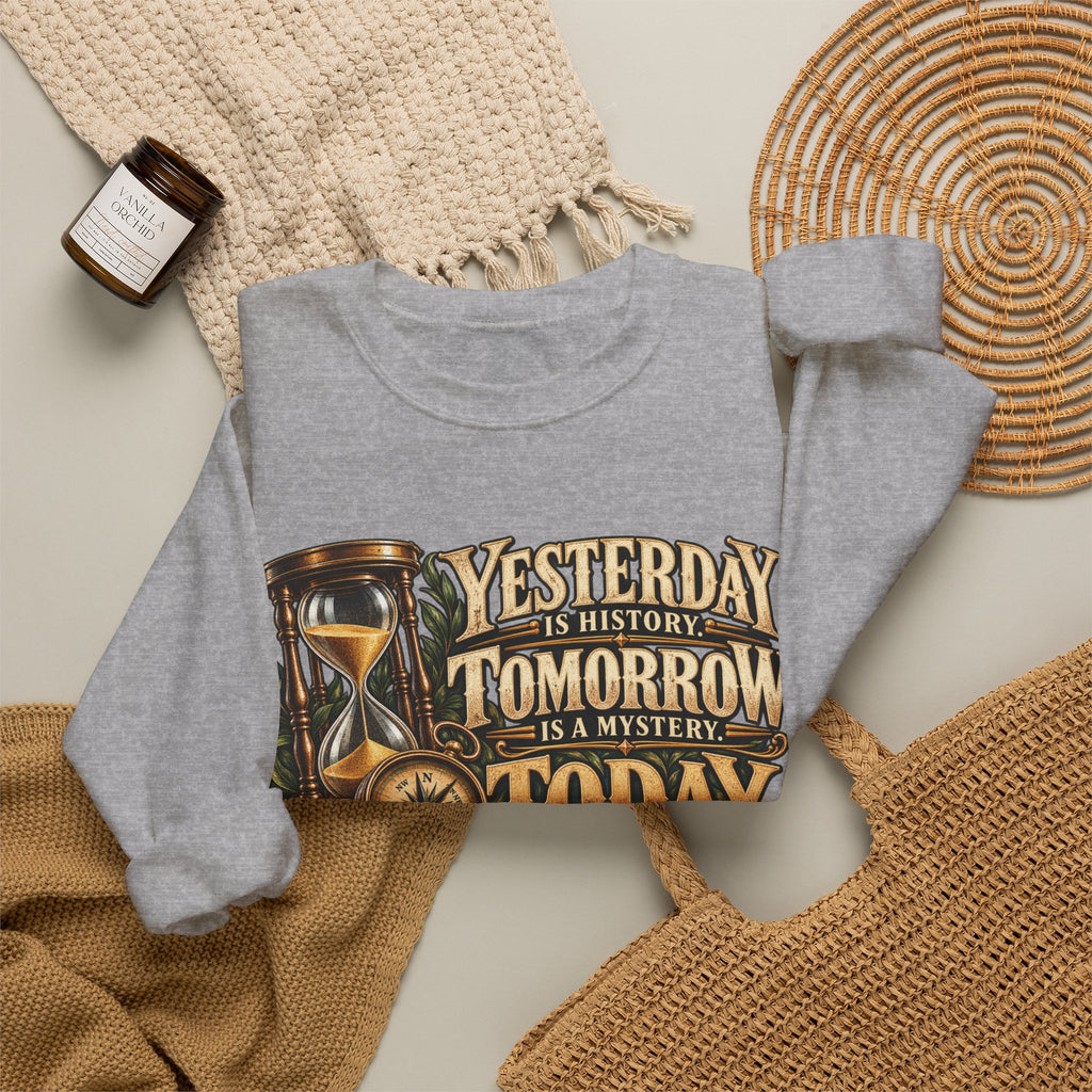 Yesterday Tomorrow Today - Transparent - Crewneck Sweatshirt