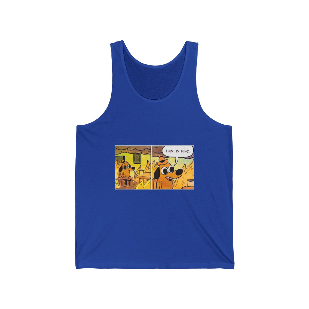 This Is Fine - Athletic Tank