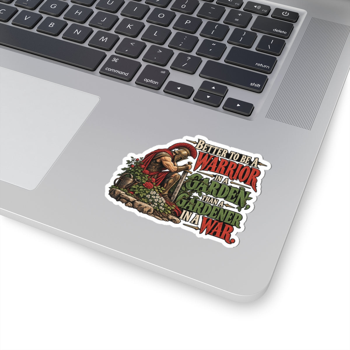 Warrior In A Garden - Kiss-Cut Sticker
